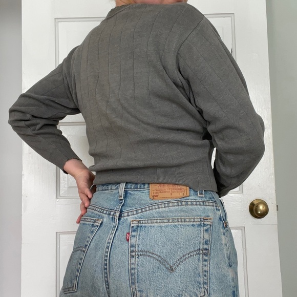 🤍SOLD🤍 VTG 80s Cotton Sweater - Picture 4 of 9